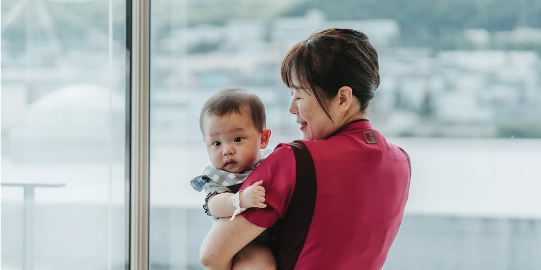 宿泊型産後ケアの様子