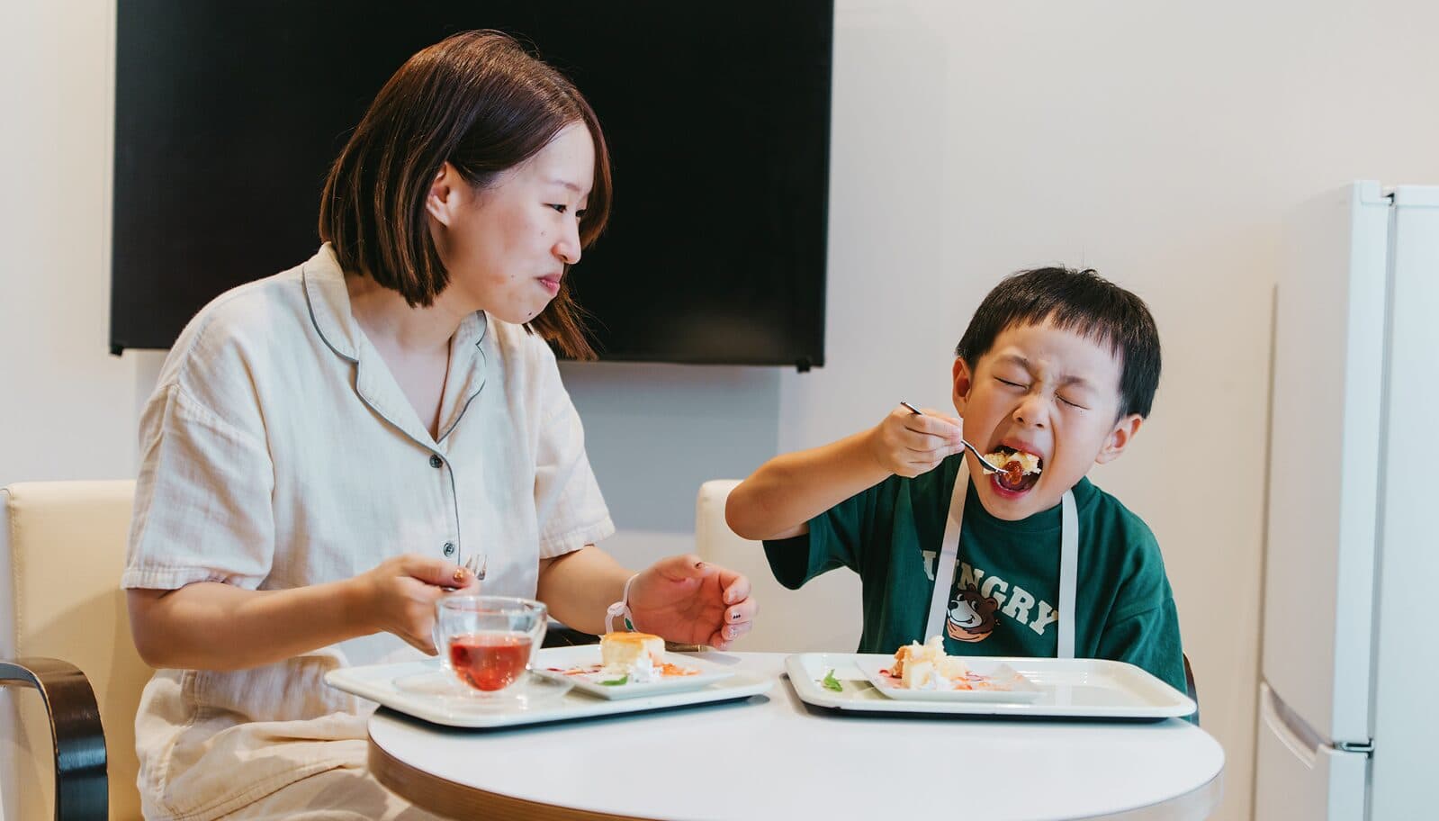 子連れ入院の様子